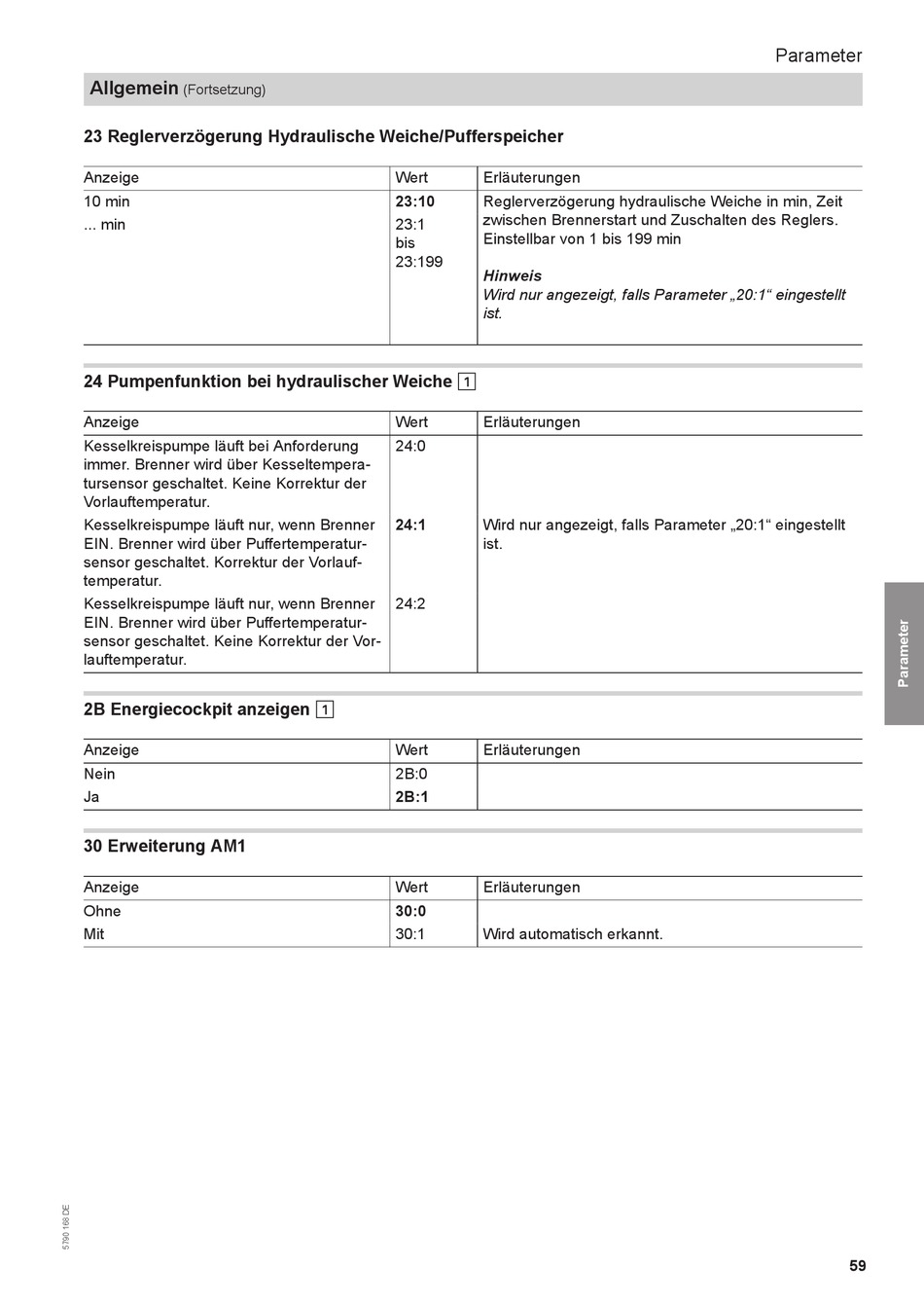 Reglerverzögerung Hydraulische Weiche Pufferspeicher Pumpenfunktion