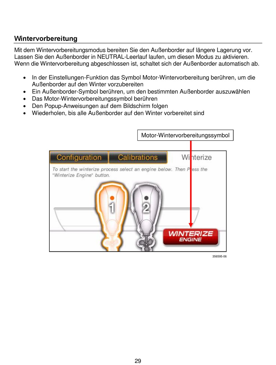 Wintervorbereitung Brp Evinrude E Tec Icon Touch C