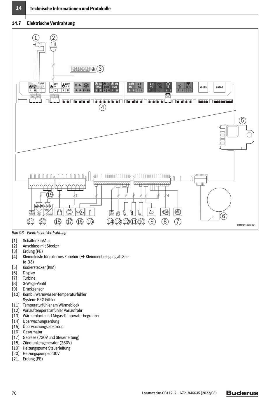 Elektrische Verdrahtung Buderus Logamax Plus Gb I Installations