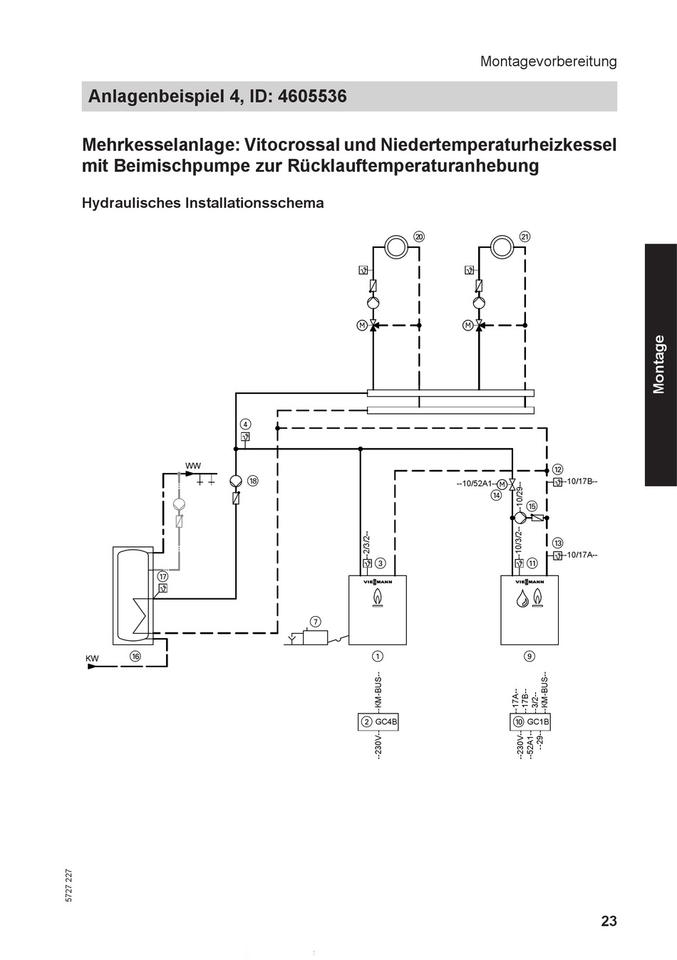 Anlagenbeispiel Id Viessmann Vitotronic