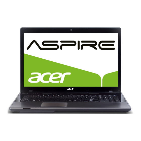 ACER ASPIRE 7750 SERIE KURZANLEITUNG Pdf Herunterladen ManualsLib