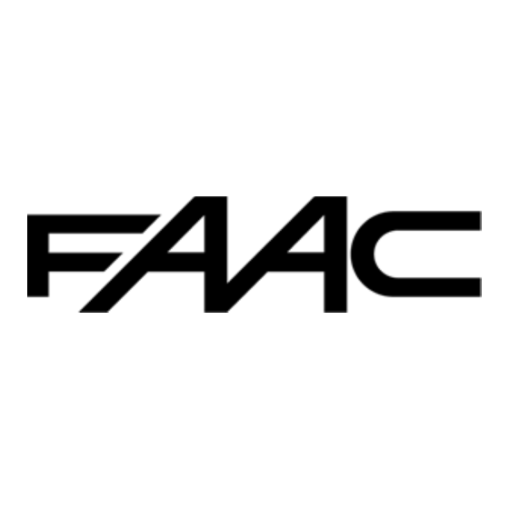 FAAC E024S Handbuch