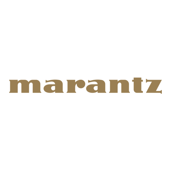 Marantz AV Surround Receiver ZR6001 User Guide Handbuch