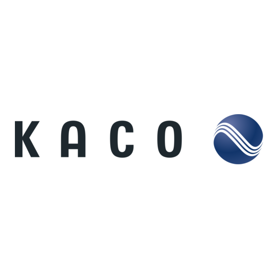 Kaco 4.0 NX1 M2 Bedienungsanleitung