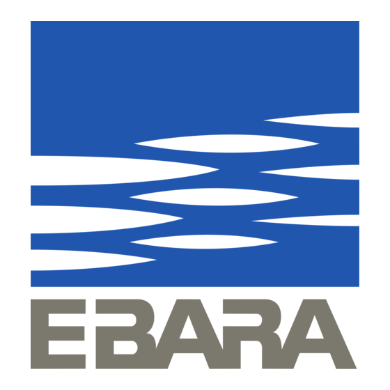 EBARA PRA Serie Benutzungs- Und Wartungshandbuch