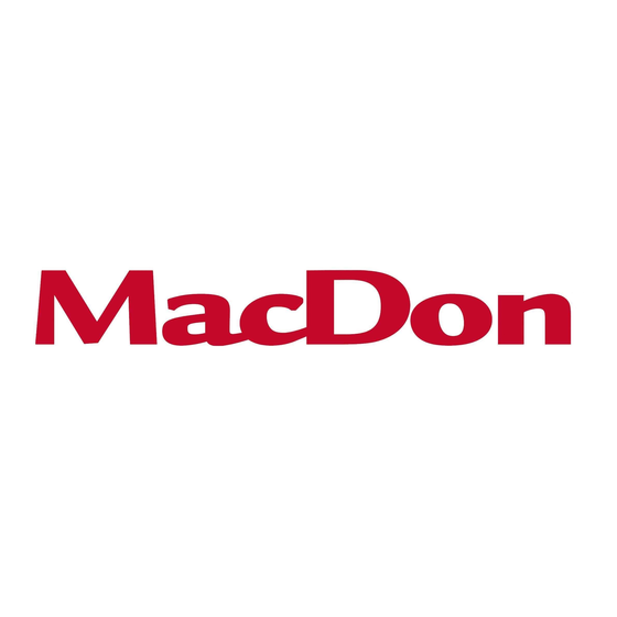 MacDon FlexDraper FD1 Serie Bedienerhandbuch