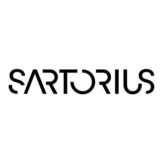 Sartorius Sartocheck mini Bedienungsanleitung