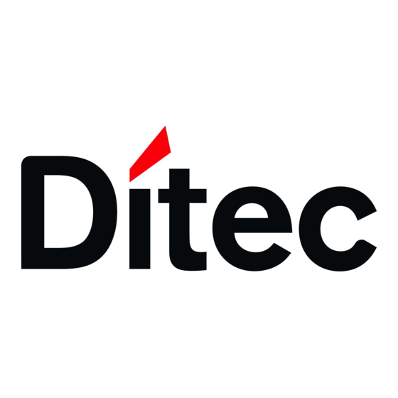 DITEC Flash C Montage Wartungs Und Anwendungs Handbuch