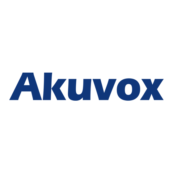 Akuvox R20A Bedienungsanleitung