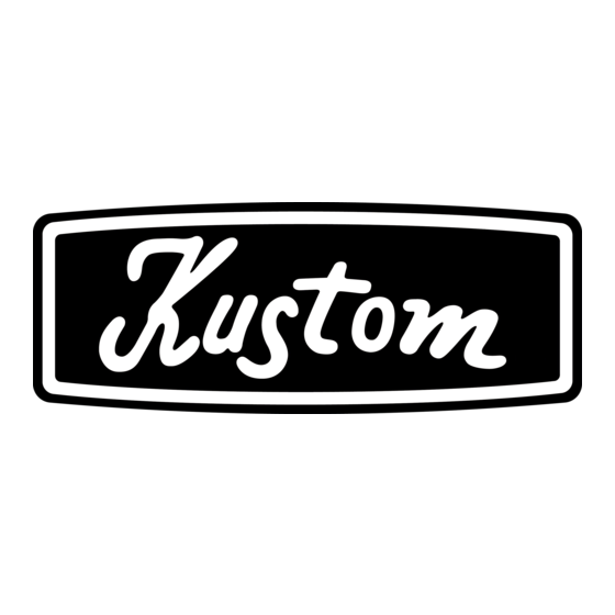 Kustom KG112FX 2.0 Bedienungsanleitung