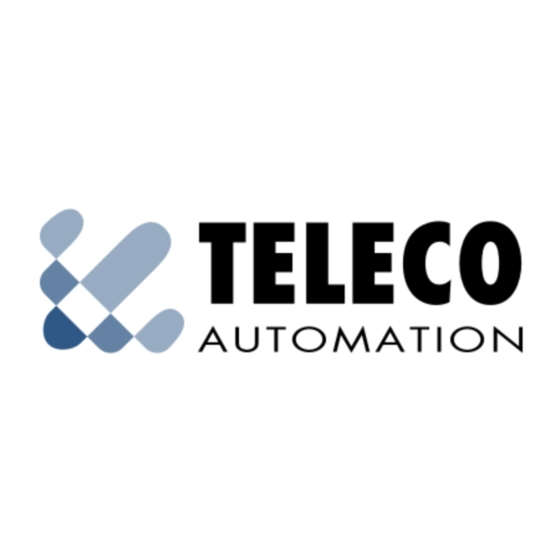TELECO AUTOMATION TVRCD868A04N Anleitung