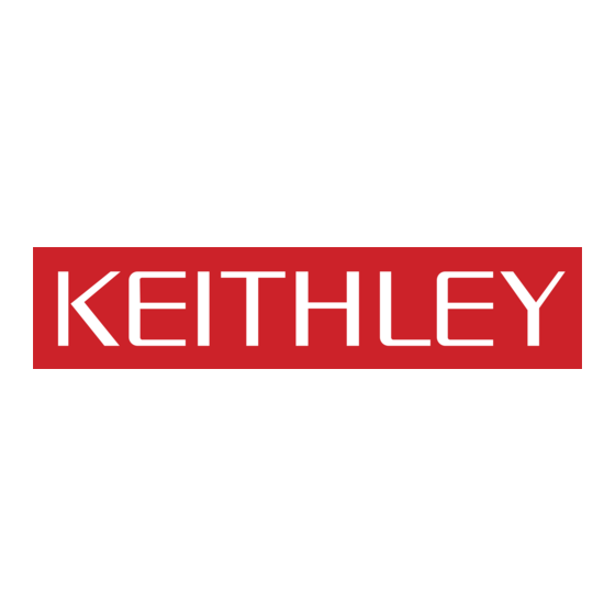 Keithley Multimeter 2000 Bedienungsanleitung
