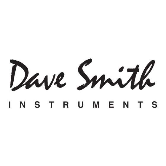 Dave Smith Instruments Prophet '08 Bedienungsanleitung
