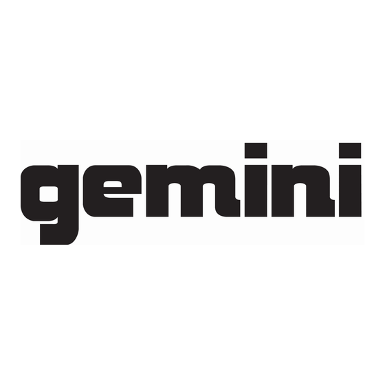 Gemini XTR-500 Bedienungsanleitung