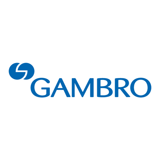 Gambro PRISMAFLEX TPE1000 Gebrauchsanweisung