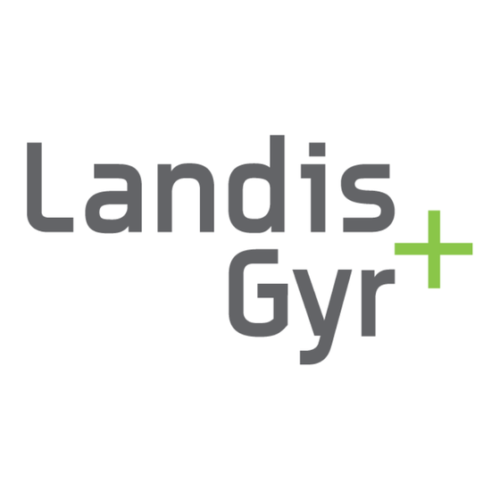 Landis+Gyr ZMF100 Bedienungsanleitung