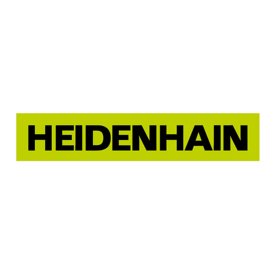 HEIDENHAIN ERN 4 Serie Montageanleitung