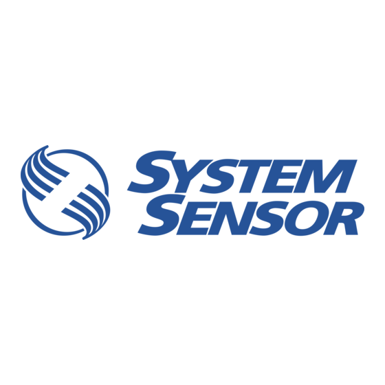 System Sensor P2RL Installations- Und Wartungsanleitung