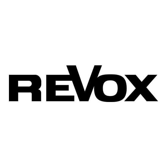 Revox S100 Kurzanleitung