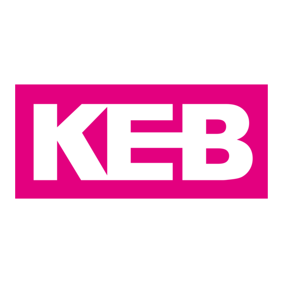 KEB COMBIVERT F5 Gebrauchsanleitung