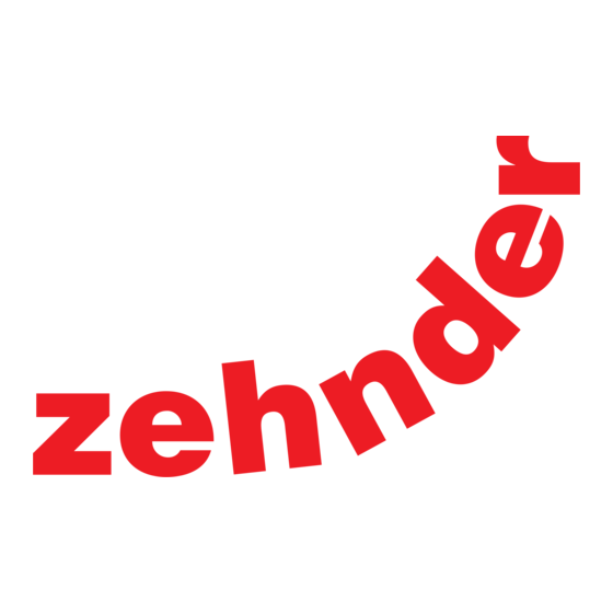 Zehnder ComfoFond-L Eco 350 Betriebsanleitung