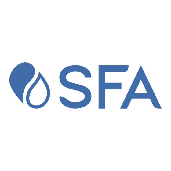 SFA Sanifos Serie Bedienungs- & Installationsanleitung