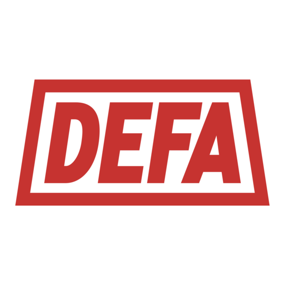 DEFA WorkShopCharger 35A Gebrauchsanleitung
