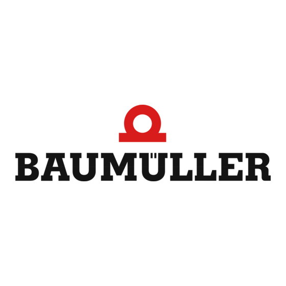 Baumuller b maXX 2500 Betriebsanleitung