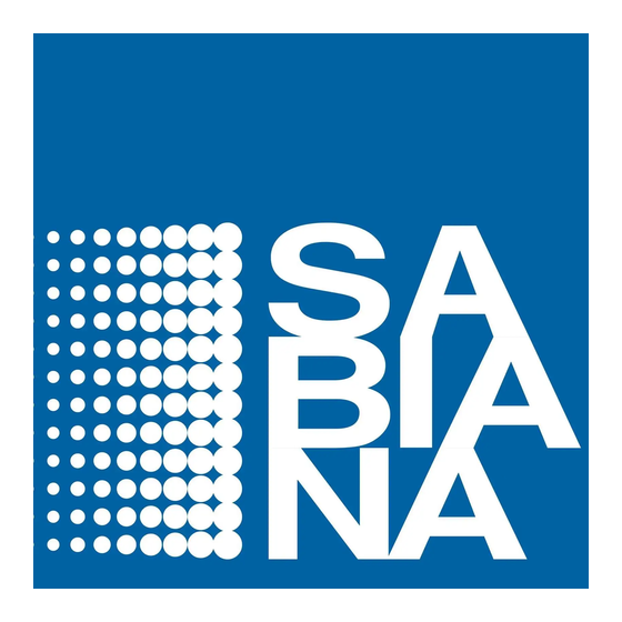 Sabiana HELIOS Installations- Und Wartungsmanual
