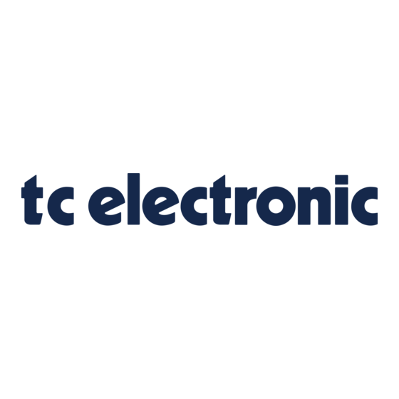 TC Electronic THUNDERSTORM FLANGER Schnellstartanleitung