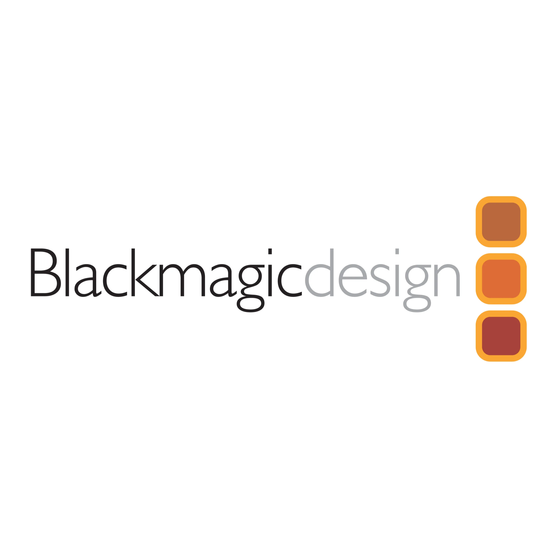 Blackmagic Design HDLink Pro 3D Installations- Und Bedienungsanleitung