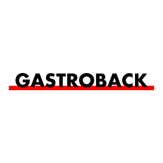 Gastroback 40960 Bedienungsanleitung