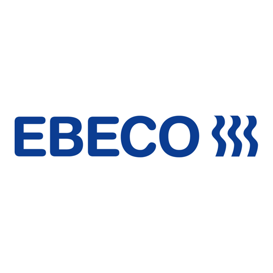 EBECO EB-Therm 800 Kurzanleitung Für Installation