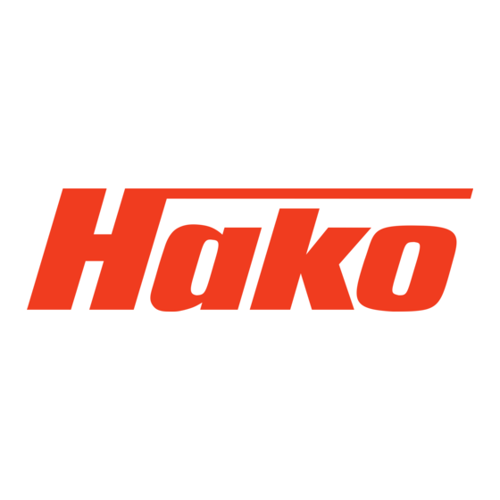 HAKO -Hamster 1050 E Typ 6219 Bedienungsanleitung