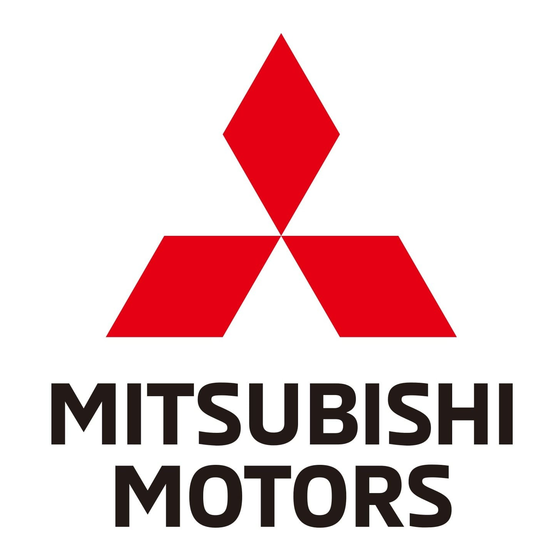 Mitsubishi MOTORS MZ 313 826 Einbauanleitung