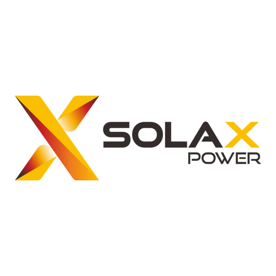 SolaX Power T-BAT-H 5.8 Installationshandbuch