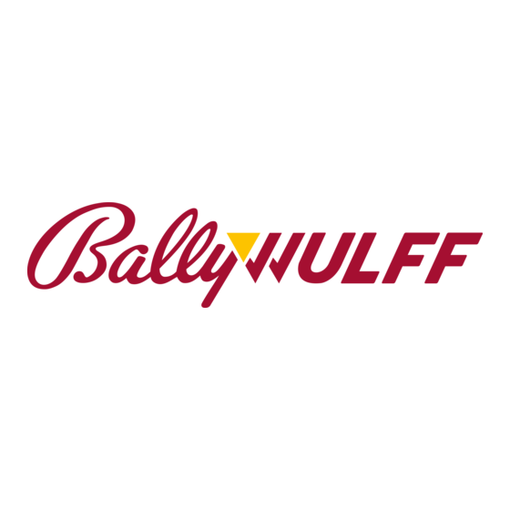 bally wulff TR5 Handbuch