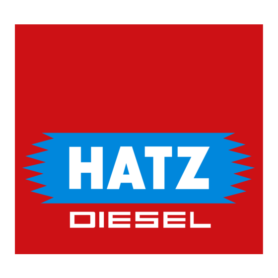 HATZ Diesel 1B30E Schnellstartanleitung