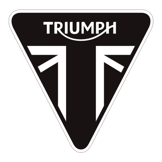 Triumph Tiger 800 XR 2015 Montageanleitung