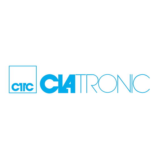 Clatronic SRR 828 Bedienungsanleitung