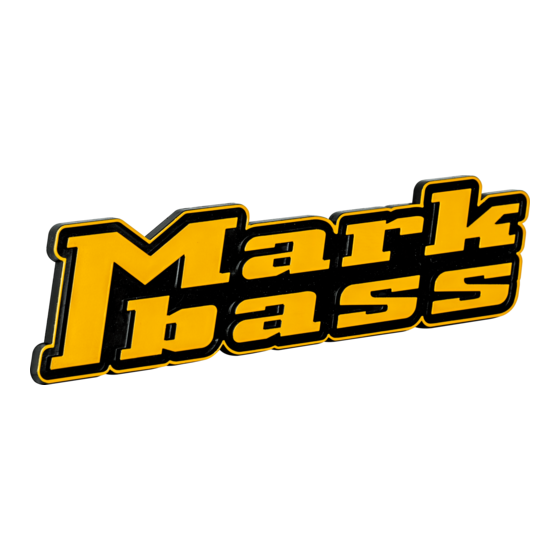 MarkBass MB INSTRUMENTS PRE P Bedienungsanleitung