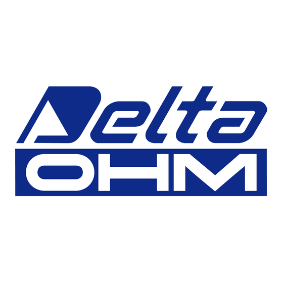 Delta OHM HD 2047 Handbuch