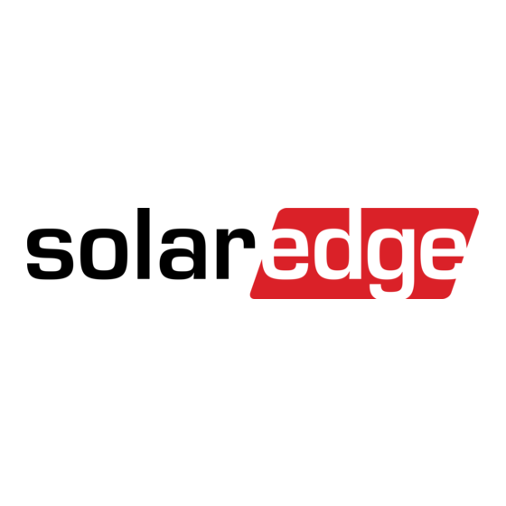 SolarEdge EV charger Installationshandbuch