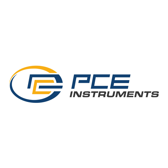 PCE Instruments PCE-PGM 100-ICA Bedienungsanleitung