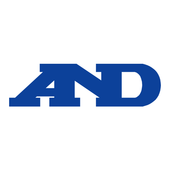 A&D GX-AE Serie Schnellstartanleitung