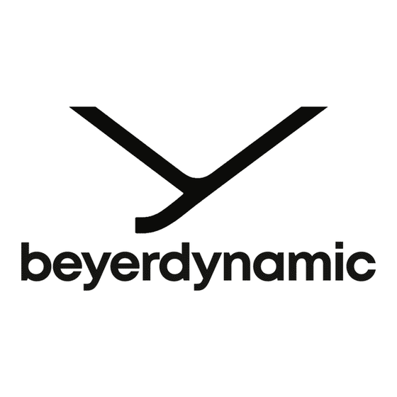 Beyerdynamic DT 100 Serie Bedienungsanleitung