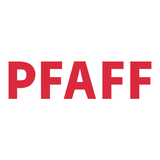 Pfaff creative performance Gebrauchsanleitung