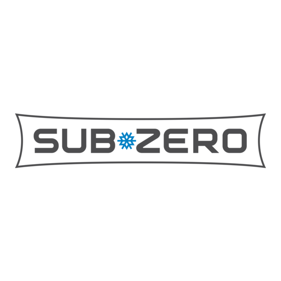 Sub-Zero Classic Serie Installationsanleitung