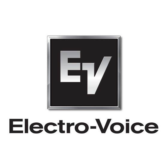 Electro-Voice ELX200 serie Installationsanleitung