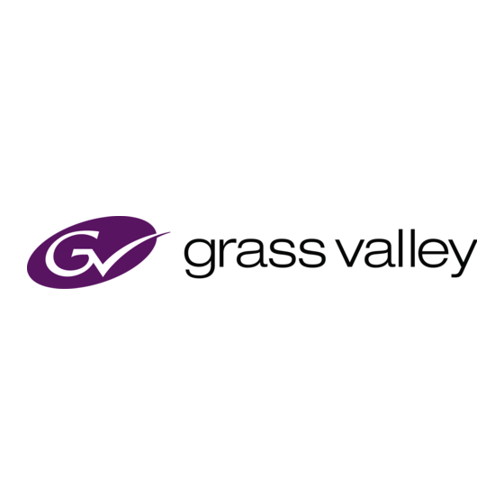 Grass Valley INDIGO AV Mixer Kurzanleitung